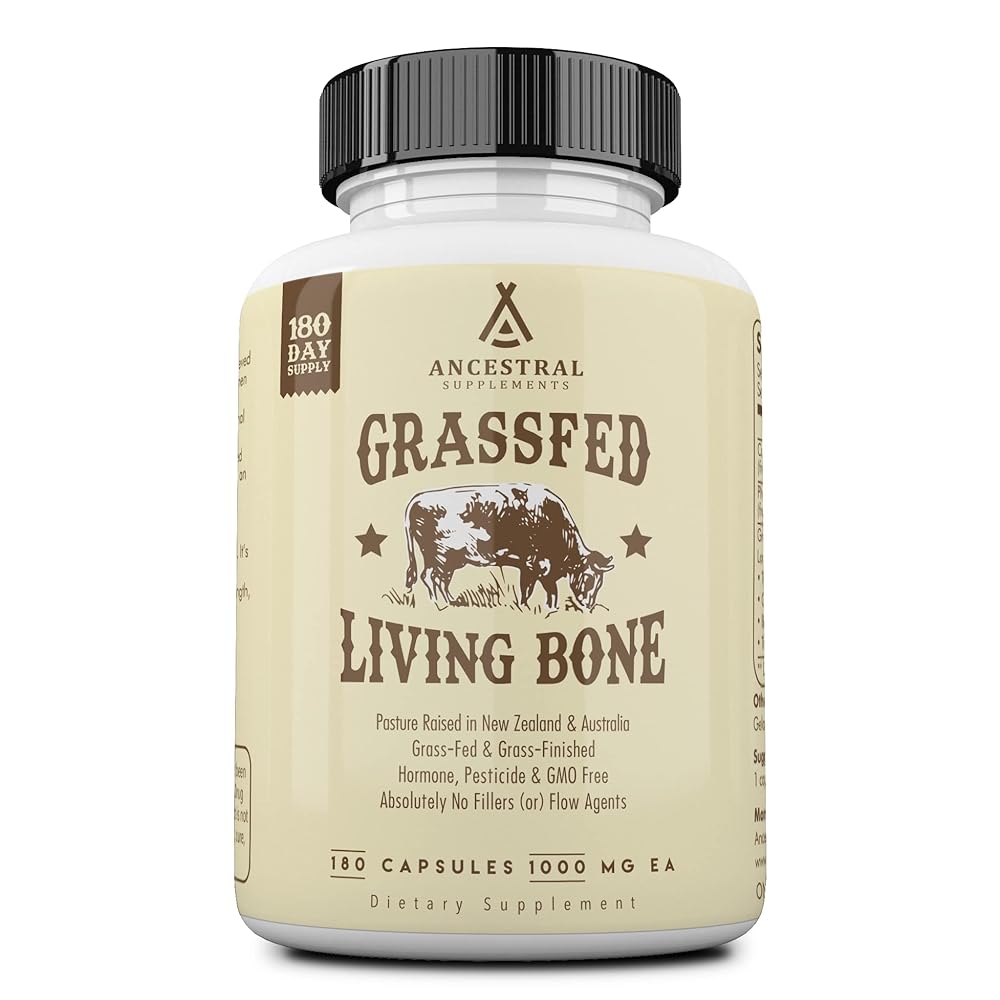 Ancestral Supplements Beef Bone Capsules, 180ct