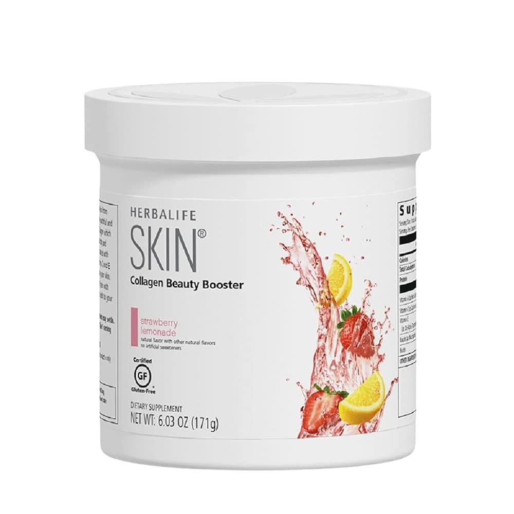 Herbalife Collagen Beauty Booster Review: Lemonade Strawberry Delight