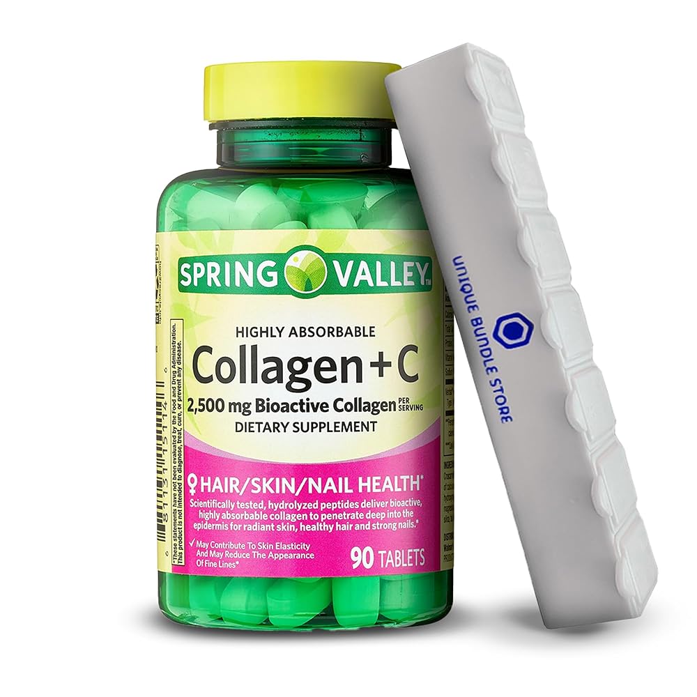 Spring Valley Collagen Pills + C Tablets: Boost Radiance!